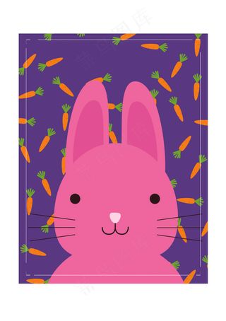卡通动物兔子