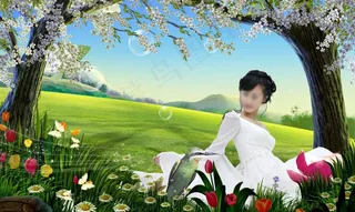 春天女人香 自然风景图片