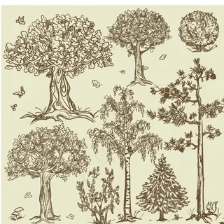 树矢量元素图片