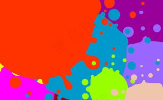 墨迹水滴遮罩flash矢量素材