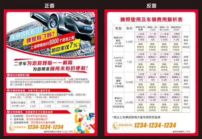 DM单页cdr矢量模版下载