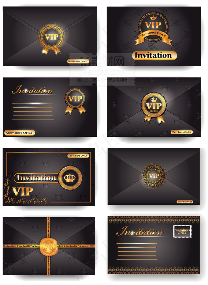 华丽VIP卡片矢量