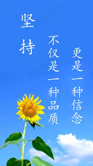 坚持不仅是一种品质更是一种信念