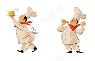 卡通厨师矢量
