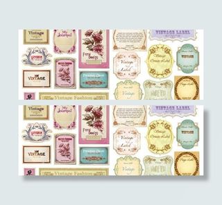 欧式怀旧label矢量素材