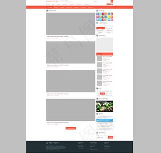 网页列表页面设计模板