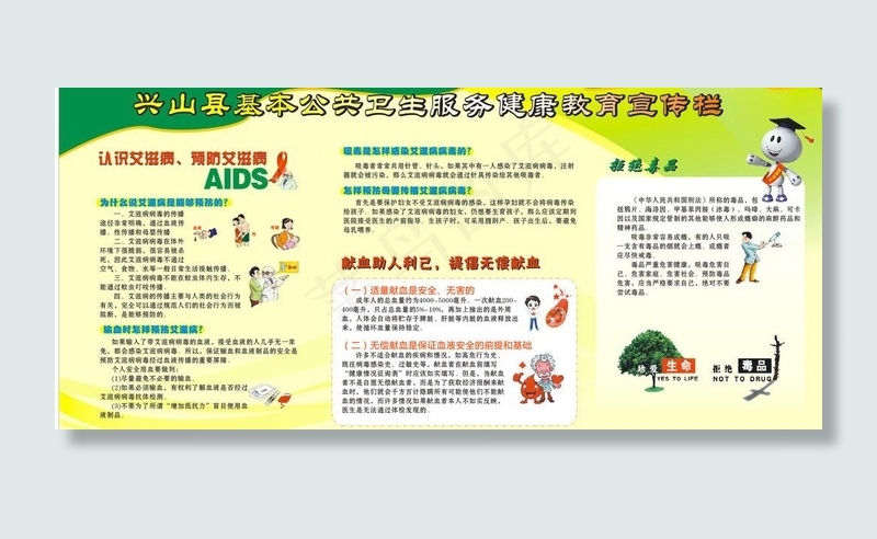 艾滋病展板图片cdr矢量模版下载