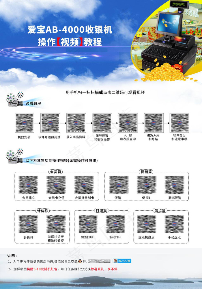 网页视频教程(980X1400(DPI:72))psd模版下载