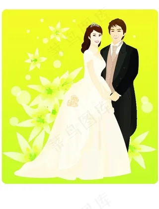 矢量婚礼人物077