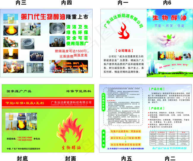 新能源科技生物醇油cdr矢量模版下载