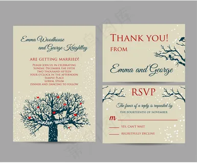 美丽雪景婚礼喜谏图片