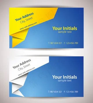 矢量素材折纸创意背景