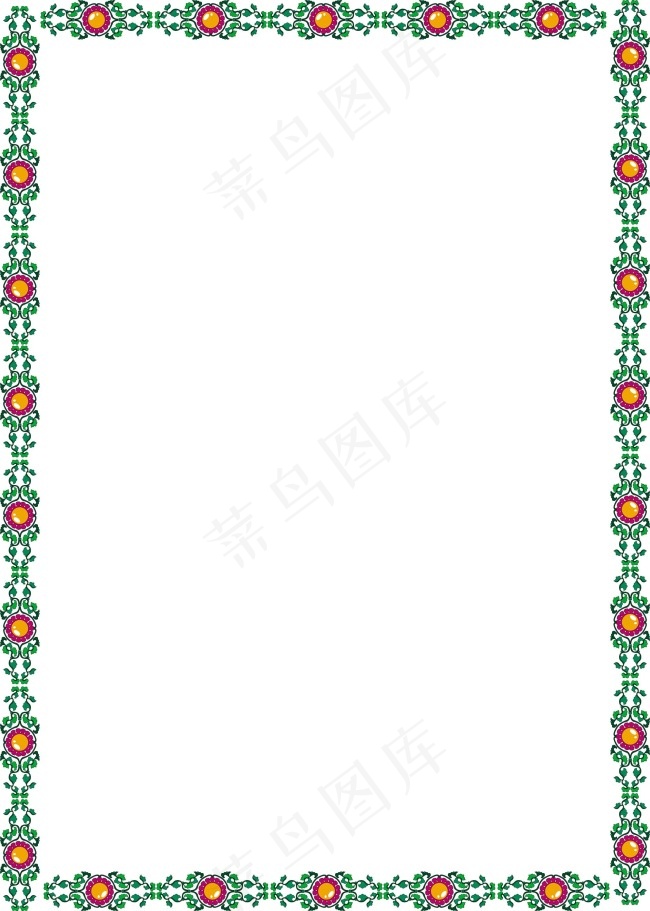 钟表花边框psd模版下载