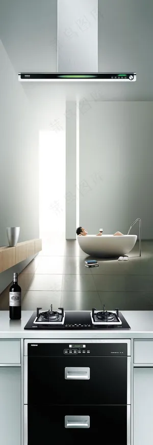 享受生活老板品牌电器广告PSD模板