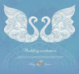 婚礼邀请卡图片