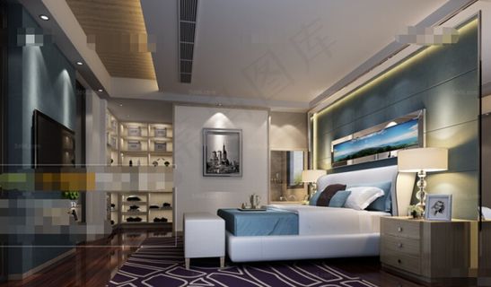 室内设计豪华卧室效果图