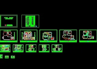 22套样板房cad施工设计方案图纸...