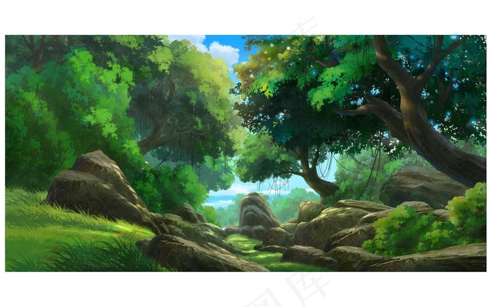 游戏场景 森林图片