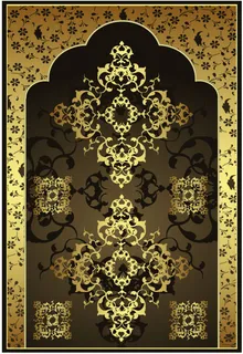 金色欧式花纹矢量素材