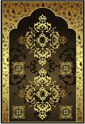 金色欧式花纹矢量素材