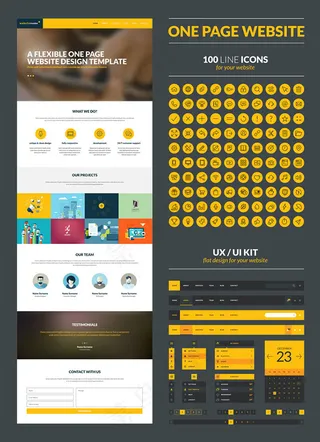 简洁的网站元素