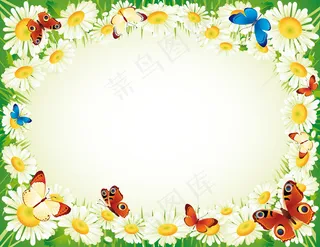 2款花朵组成的花边