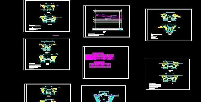 灌区排水渠建筑施工图