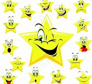 可爱卡通星星表情图片