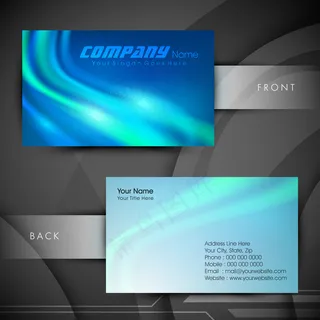 高档大气精致简洁名片设计模板