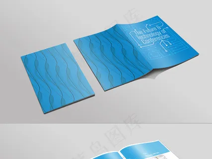 国外英文创意画册设计蓝色科技杂志下...