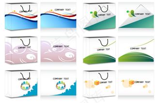 矢量图方便袋模板