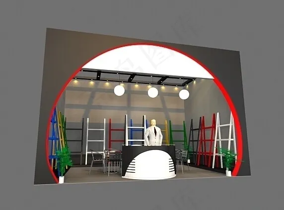 室内装修展览模型