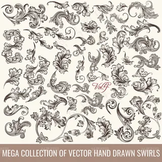 古典欧式花纹设计矢量素材