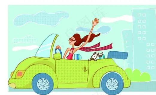 开汽车的女人