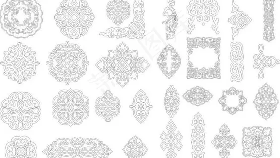 中国传统花纹图片