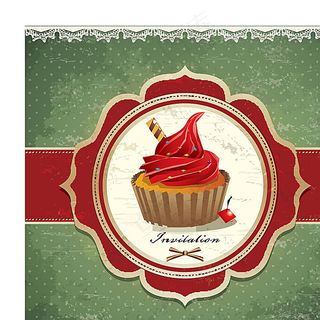 蛋糕包装矢量素材