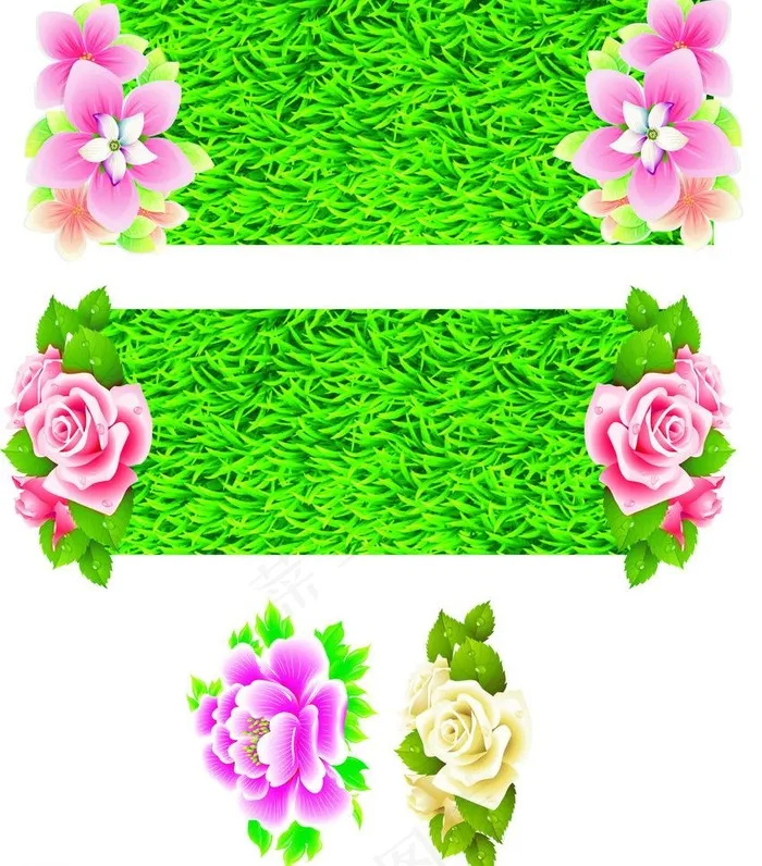 装饰花案图片(210X297)cdr矢量模版下载