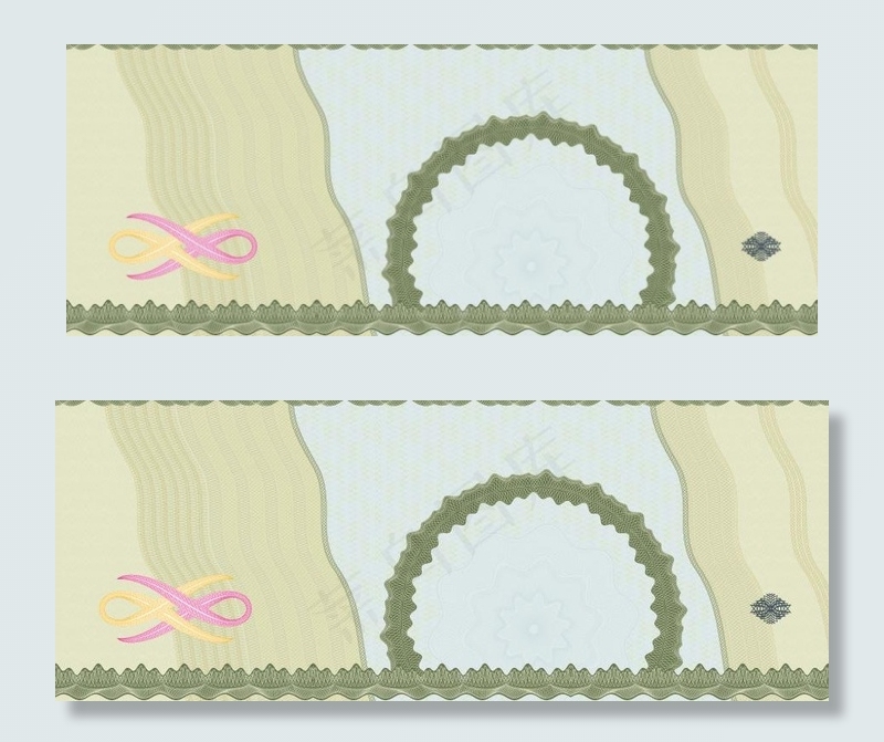 欧式花纹 现金券图片