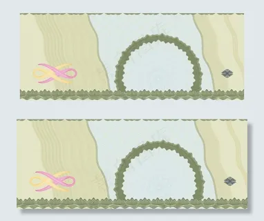 欧式花纹 现金券图片
