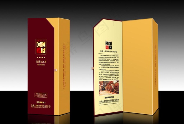 葡萄酒包装图片