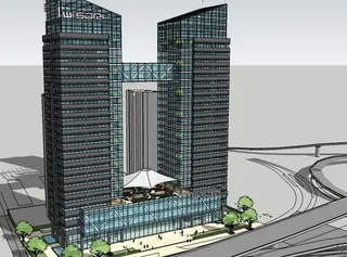 sketchup办公楼图片