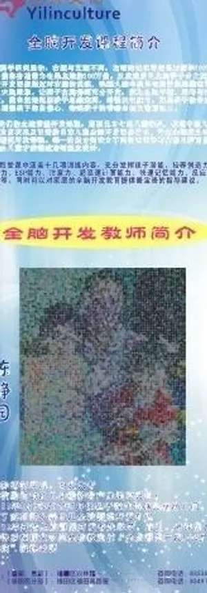 艺林文化培训中心易拉宝图片