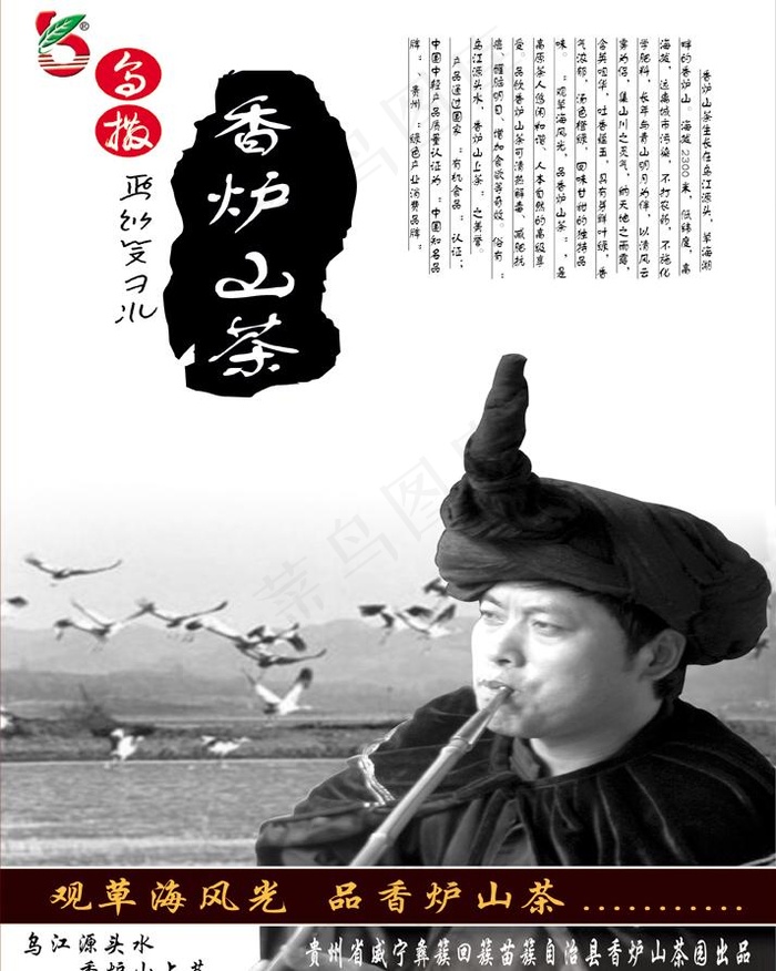 香炉山茶图片psd模版下载