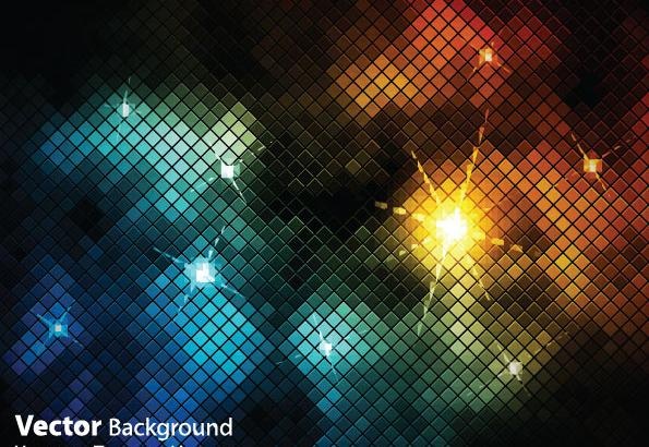 马赛克背景矢量素材图片