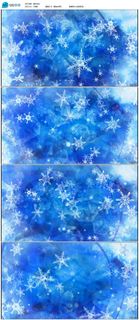 蓝色梦幻雪花高清视频