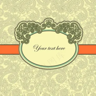 绿色标签矢量图