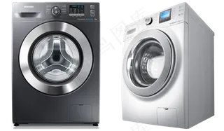 滚筒洗衣机图片免抠png透明图层素材