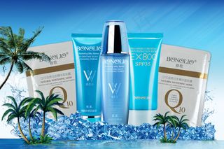 化妆品清爽促销海报