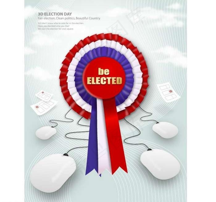 鼠标创意背景图片