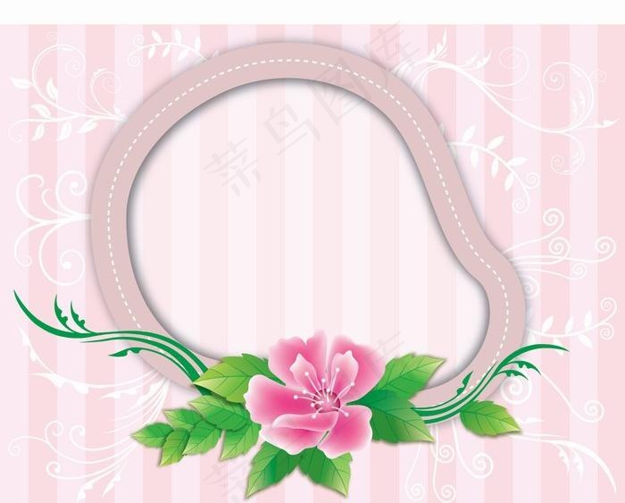 韩国花卉植物矢量EPS素材01